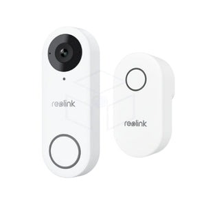 Reolink Wifi Videodeurbel Slimme 2K + Videodeurbel Met Gong Kleur: Wit Intercom / Deurbel