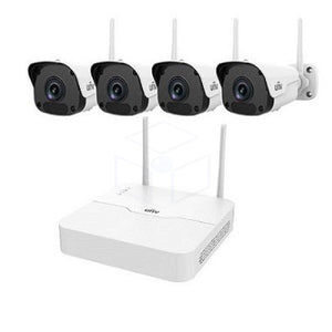 Uniview Bullet Camera 2Mp Wifi Kit Met 4 Kanaals Nvr Cameras Set